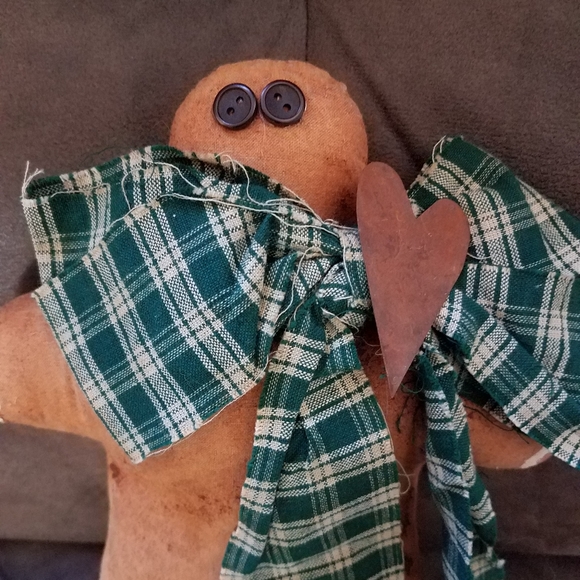 Primitive Gingerbread Man Doll - Picture 2 of 3